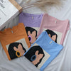 Summer character t-shirts fashion girls tops short sleeve printing t-shirts korean women | Vimost Shop.
