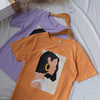 Summer character t-shirts fashion girls tops short sleeve printing t-shirts korean women | Vimost Shop.