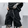Male Shorts Multi Pocket Summer Loose Ribbons Black Men Short Pant Casual Cotton Hip Hop Streetwear Mens Cargo Shorts | Vimost Shop.