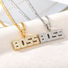 Ice out BOSS Letter Pendants Necklaces set Gold Color Zircon Chain Power Necklace Women Men Hip Hop Punk Jewelry Gifts Wholesale | Vimost Shop.