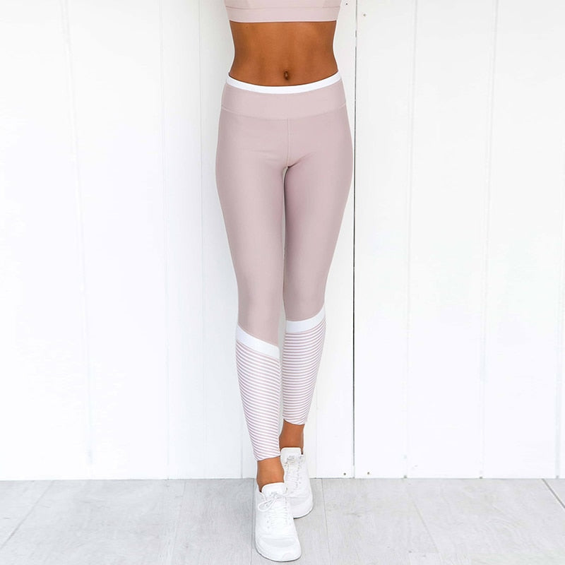 Tummy Control Pink Fitness Leggings Hight Waist Leggings Gym Yoga Pants | Vimost Shop.