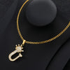 Zircon Crown Letter Initial Necklaces For Women Gold Chain CZ Crystal Alphabet Female Pendant Necklace Fashion Hip Hop Jewelry | Vimost Shop.