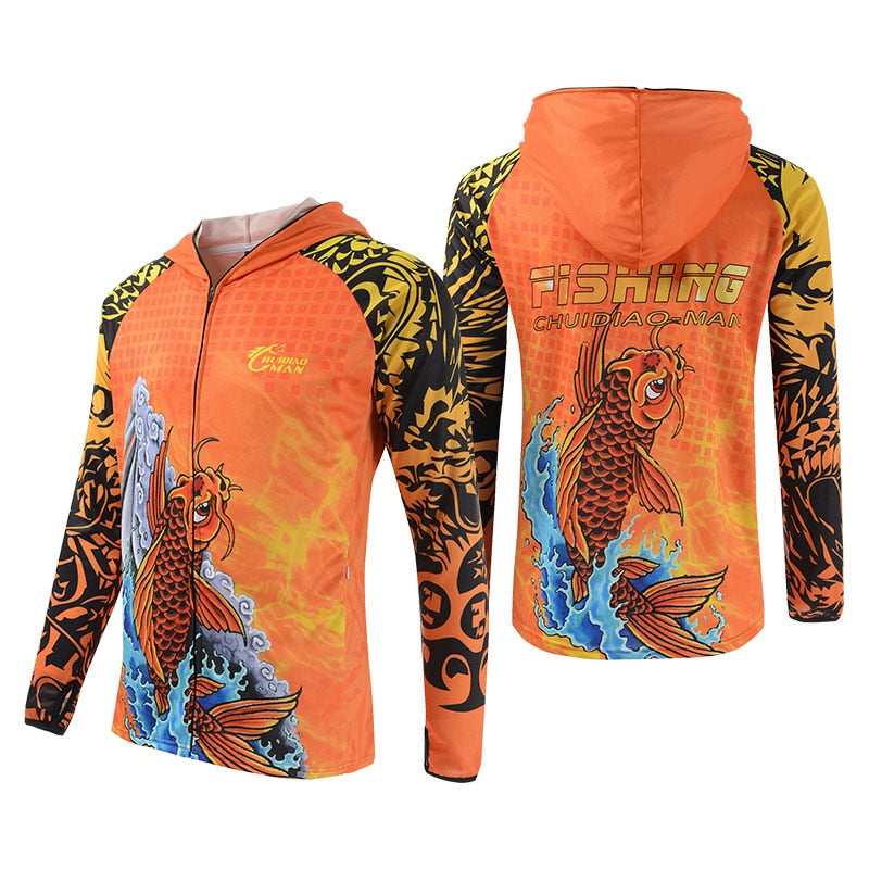 Fishing Clothes Carp Fishing Jerseys Breathable Moisture-wicking Summer Sun UV Protection Outdoor Sport Fishing shirts | Vimost Shop.