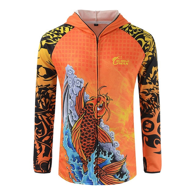 Fishing Clothes Carp Fishing Jerseys Breathable Moisture-wicking Summer Sun UV Protection Outdoor Sport Fishing shirts | Vimost Shop.