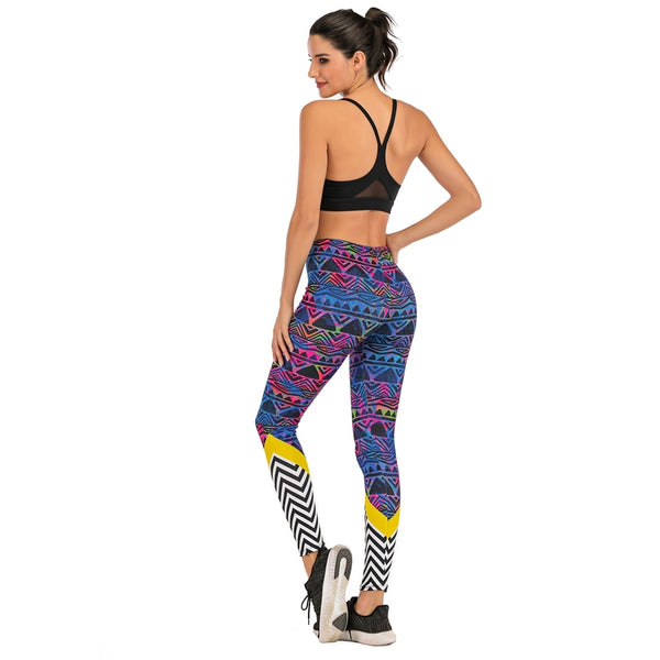 Women Fashion Legging Fluorescent tree branch Printing leggins Slim High Waist Leggings Woman Pants | Vimost Shop.