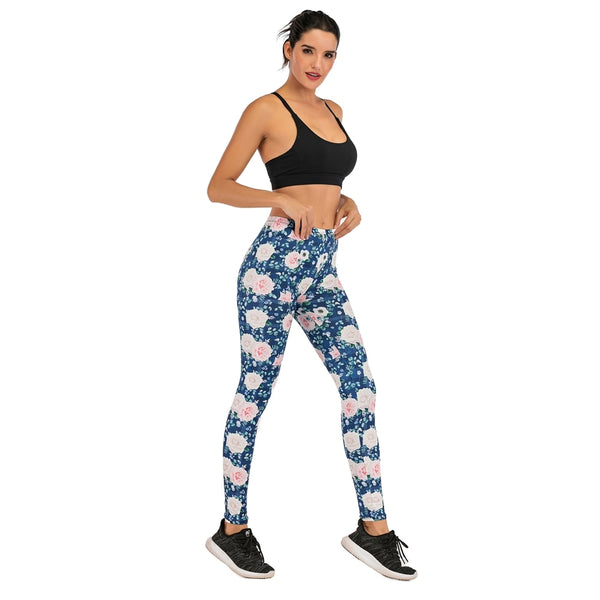 Women Fashion Legging Fluorescent tree branch Printing leggins Slim High Waist Leggings Woman Pants | Vimost Shop.