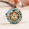 Natural Turquoises Orgonite Pendant Reiki Healing Energy Generator EMF Radiation Protection Necklace Jewelry | Vimost Shop.