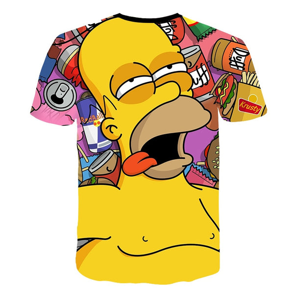 The Simpsons Homer 3d Print T Shirt Bart Simpson House Clothing Homer Simpsons Sweatshirt Costume Men/women Simpson Family Shirt | Vimost Shop.