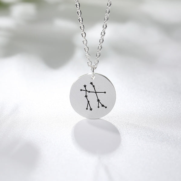 Twelve Constellations Charms Necklace Leo Aries Taurus Gemini Cancer Virgo Libra Scorpio Sagittarius Capricorn Aquarius Pisces | Vimost Shop.