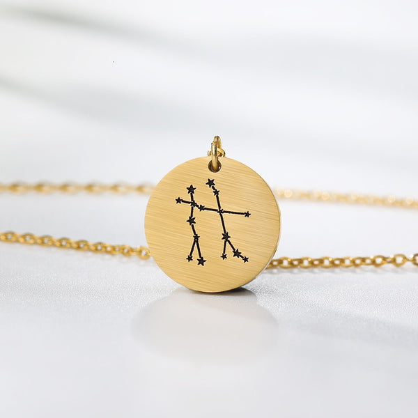 Twelve Constellations Charms Necklace Leo Aries Taurus Gemini Cancer Virgo Libra Scorpio Sagittarius Capricorn Aquarius Pisces | Vimost Shop.