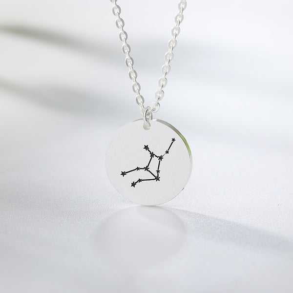 Twelve Constellations Charms Necklace Leo Aries Taurus Gemini Cancer Virgo Libra Scorpio Sagittarius Capricorn Aquarius Pisces | Vimost Shop.