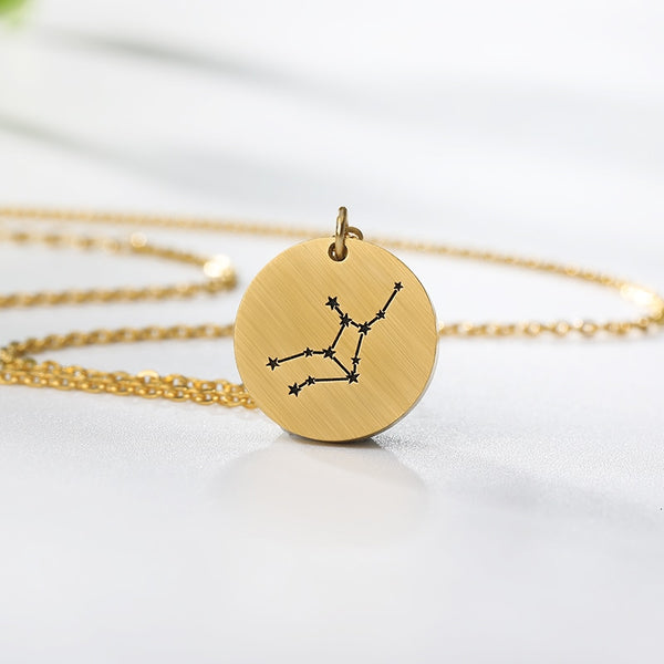 Twelve Constellations Charms Necklace Leo Aries Taurus Gemini Cancer Virgo Libra Scorpio Sagittarius Capricorn Aquarius Pisces | Vimost Shop.