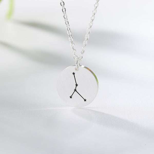 Twelve Constellations Charms Necklace Leo Aries Taurus Gemini Cancer Virgo Libra Scorpio Sagittarius Capricorn Aquarius Pisces | Vimost Shop.