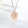 Twelve Constellations Charms Necklace Leo Aries Taurus Gemini Cancer Virgo Libra Scorpio Sagittarius Capricorn Aquarius Pisces | Vimost Shop.