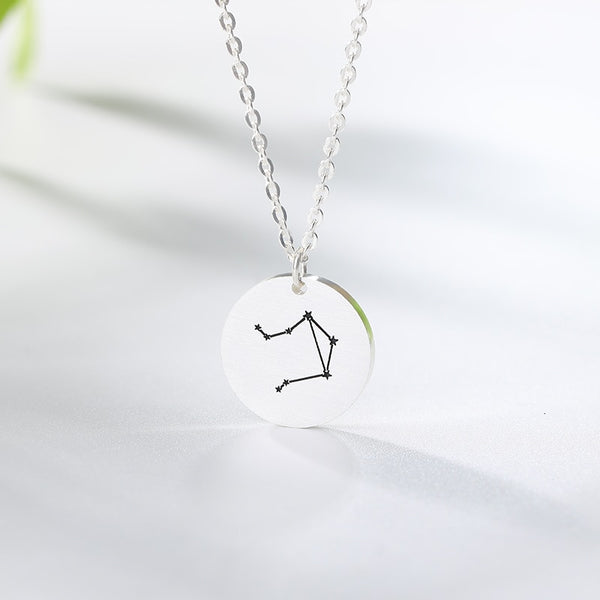 Twelve Constellations Charms Necklace Leo Aries Taurus Gemini Cancer Virgo Libra Scorpio Sagittarius Capricorn Aquarius Pisces | Vimost Shop.