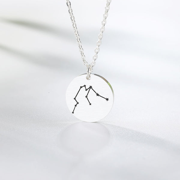 Twelve Constellations Charms Necklace Leo Aries Taurus Gemini Cancer Virgo Libra Scorpio Sagittarius Capricorn Aquarius Pisces | Vimost Shop.