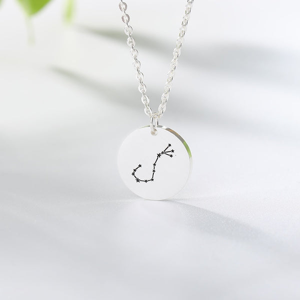 Twelve Constellations Charms Necklace Leo Aries Taurus Gemini Cancer Virgo Libra Scorpio Sagittarius Capricorn Aquarius Pisces | Vimost Shop.