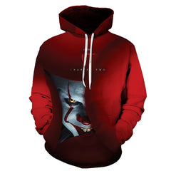 Horror Movie IT Clown 3D Print Hoodie Funny Pullover joker sweatshirt Hip Hop Sudadera hombre coat winter jacket men harajuku | Vimost Shop.