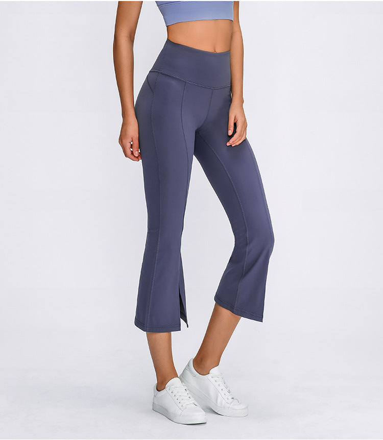 Naked-feel Fabric Plain Wide-legged Fitness  Women Yoga Pants | Vimost Shop.