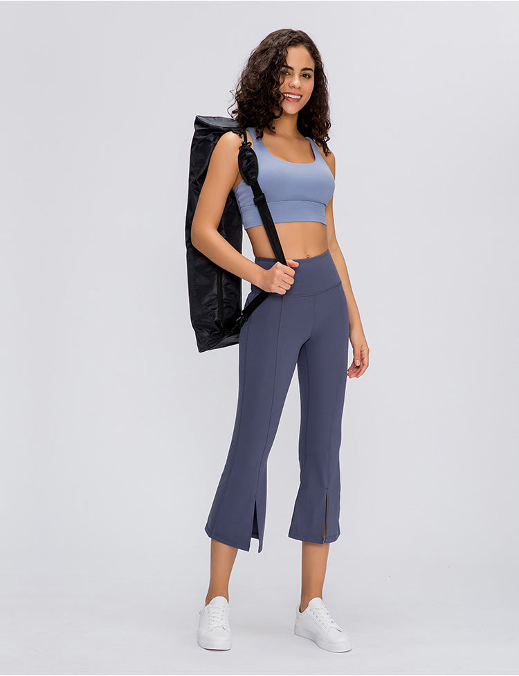 Naked-feel Fabric Plain Wide-legged Fitness  Women Yoga Pants | Vimost Shop.