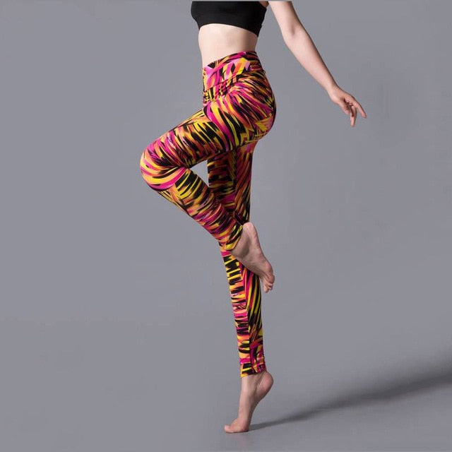 New Rose Flower Printed Leggings Fashion Sexy Women Lady Slim High Elastic Cotton Pants | Vimost Shop.