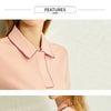 Minimalism Spring Summer Solid Basic Polo Women Tshirt Causal Fashion | Vimost Shop.