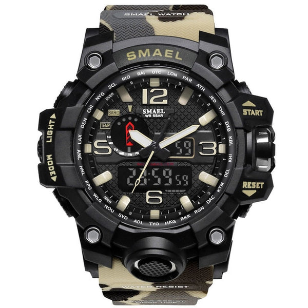 Fashion Men Sports Watches Men Analog Quartz Clock Military Watch Male Watch Men's 1545 relogios masculino | Vimost Shop.