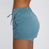 Naked-feel Buttery-soft Loose Fit Training Gym Sport Shorts Women Waist Drawstring Running Yoga Fitness Workout Shorts