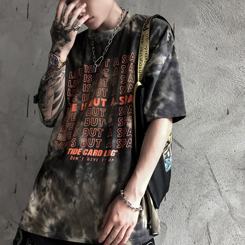 Hip Hop Tops Tees Men Casual Vintage Tshirts Summer Streetwear Pullover Couple Wear T-shirts Print Cotton | Vimost Shop.