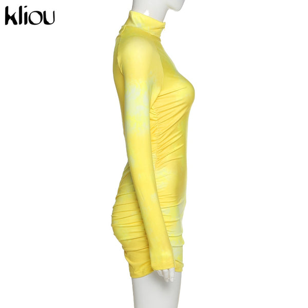 Skinny women zipper playsuits sexy rompers clubwear print full sleeve sportwear turtleneck | Vimost Shop.