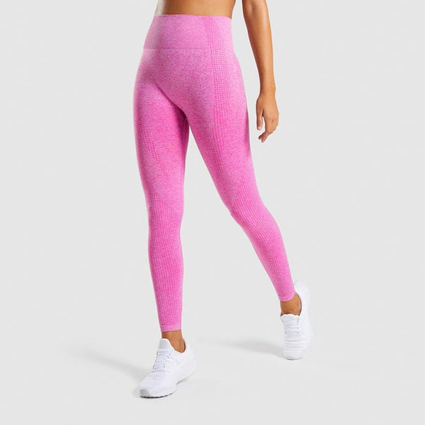 Solid High Waist Energy Seamless Yoga Leggings Women Workout Running Sport Pants Push Up Hip Fitness Gym Leggings Female Tights | Vimost Shop.