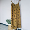 Summer leopard dress floral printing sundress sexy sleeveless midi dress | Vimost Shop.