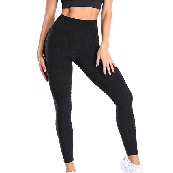 Yoga Pants Leggings Sport Women Fitness Gym High Waist Push Up Yoga Pants Jacquard Fitness Legging Running Trousers | Vimost Shop.