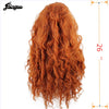 Merida Wig Orange Wig Tinker Bell Princress Belle Ariel Rapunzel Wig Brown Red Blonde Long Synthetic Cosplay Women Wig | Vimost Shop.