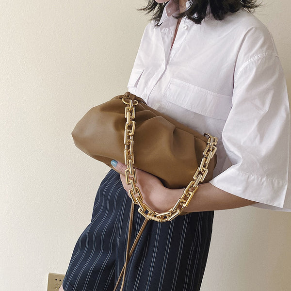 Vintage Female Soft Crossbody Bag New Quality Leather Women's Designer Handbag Vintage Chain Ladies Shoulder Messenger Bags | Vimost Shop.