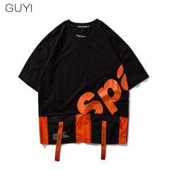 Men Harajuku Tops & Tees Casual T Shirt Streetwear Fashion Hit Color Tshirt Print Hip Hop Cotton Short Letter | Vimost Shop.