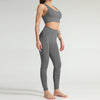 Lycra Seamless 2PCS Women Yoga Set Gym Clothing Fitness Leggings+Cropped Shirts Sport Suit Women Long Sleeve Tracksuit Active | Vimost Shop.