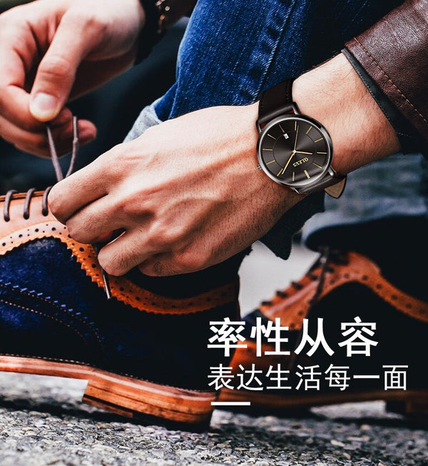 Fashion Couple Watches Popular Casual Quartz Women Men Watch Lover's Gift Clock Boys Girls Ultra thin Leather Wristwatch | Vimost Shop.