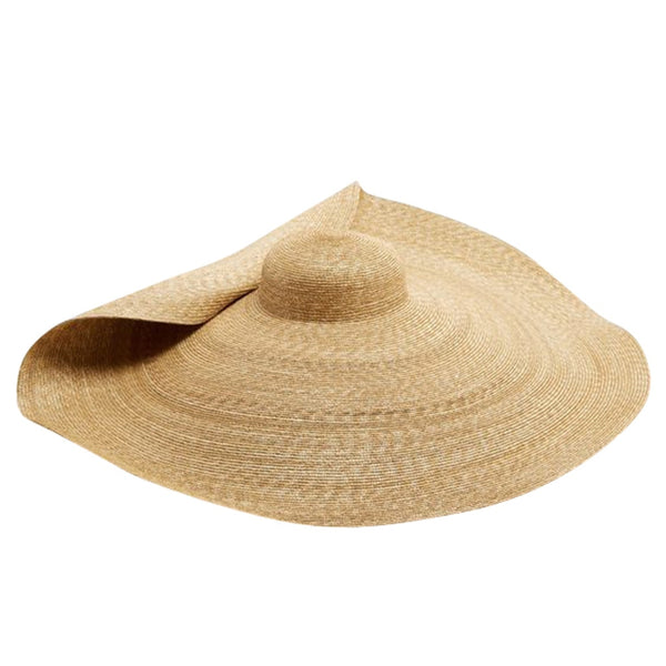 Woman Fashion Large Sun Hat Beach Anti-uv Sun Protection Foldable Straw Cap Cover Oversized Collapsible Sunshade Beach Hat | Vimost Shop.