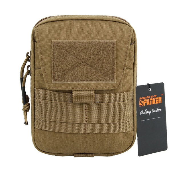Tactical  EDC Pouch Molle Multifunctional Pouch Double Zipper Waist Pack Magic Tape Tool Bags | Vimost Shop.