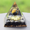 Orgone Energy Converter Orgonite Pyramid Obsidian Soothe The Soul Stone That Change The Magnetic Field Of Life Resin Jewelry | Vimost Shop.
