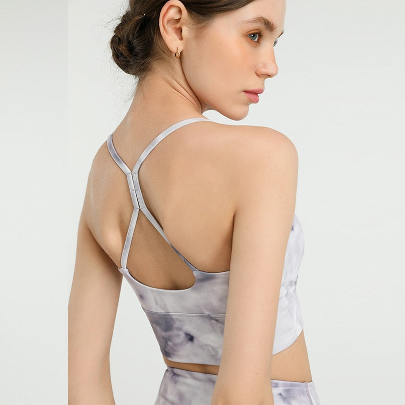 Tie Dye Buttery Soft Dance Yoga Sports Bras Tops Women | Vimost Shop.