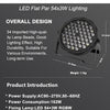 LED Par Light RGBW 54x3W Disco Wash Light Equipment 8 Channels DMX 512 LED Uplights Stage Lighting Effect Light Fast Shipping | Vimost Shop.