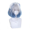 Mixed Blue Bob Lolita Wigs with Bangs Short Harajuku Cosplay Wig Pink Wig Heat Resistant Synthetic Hair Party | Vimost Shop.