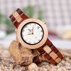 Wood Watch Women Relogio Feminino Luxury Bracelet with Fine Wooden Strap Quartz Wristwatches | Vimost Shop.