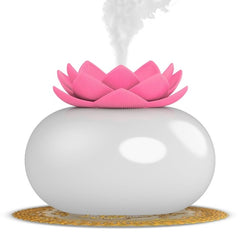 200ml Flower Essential Oil Diffuser Decorative Aromatherapy Diffusor,Cute Lotus Ceramic Humidifier Crafts ,USB Timer 12 Hours | Vimost Shop.