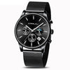Top Luxury Men Multifunction Watches Waterproof Business Casual Quartz Date Wrist Watch Male Mesh Strap Clock | Vimost Shop.