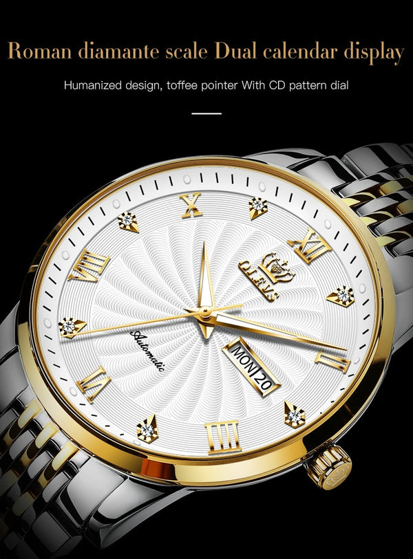 Men Mechanical Watch Top Brand Luxury Automatic Watch Sport Stainless Steel Waterproof Watch Men relogio masculino | Vimost Shop.