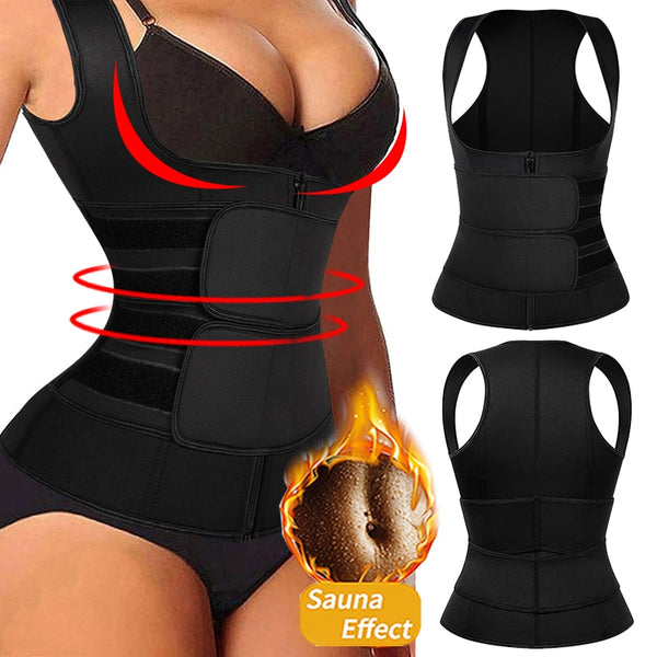Womens Waist Trainer Corset Vest Sauna Sweat Suit Compression Shirt Slimming Body Shaper Workout Tank Tops Weight Loss Shapewear | Vimost Shop.