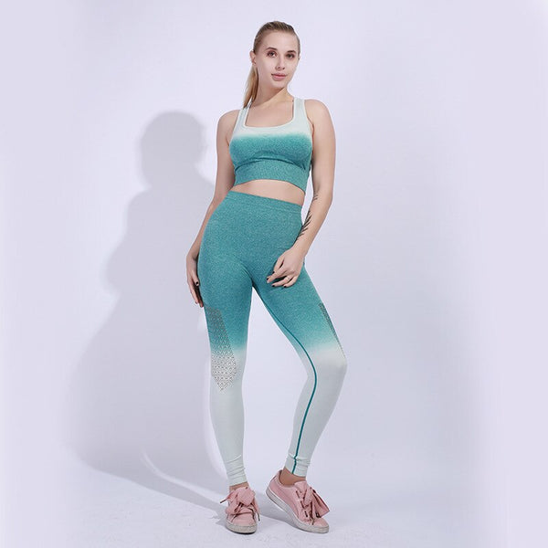 Yoga Set Sports Bra and Leggings Women Gym Set Clothes Seamless Workout Fitness Sportswear Fitness Sports Suit Sportswear | Vimost Shop.